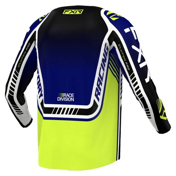 CAMISA MX FXR RACING CLUTCH MIDNIGHT / HIVIS / WHITE BLACK OPS