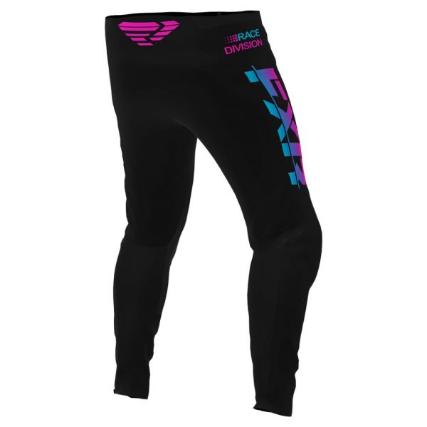 CALÇA MX FXR RACING CLUTCH MX BLACK / SKY / PINK