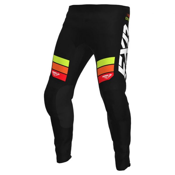 CALÇA MX FXR RACING CLUTCH MX BLACK / ORANGE / HIVIS
