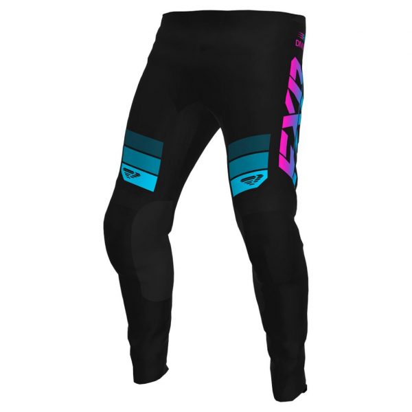 CALÇA MX FXR RACING CLUTCH MX BLACK / SKY / PINK