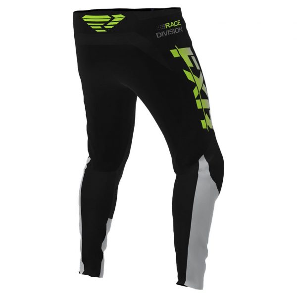 CALÇA MX FXR RACING CLUTCH MX BLACK / GREY / HIVIS