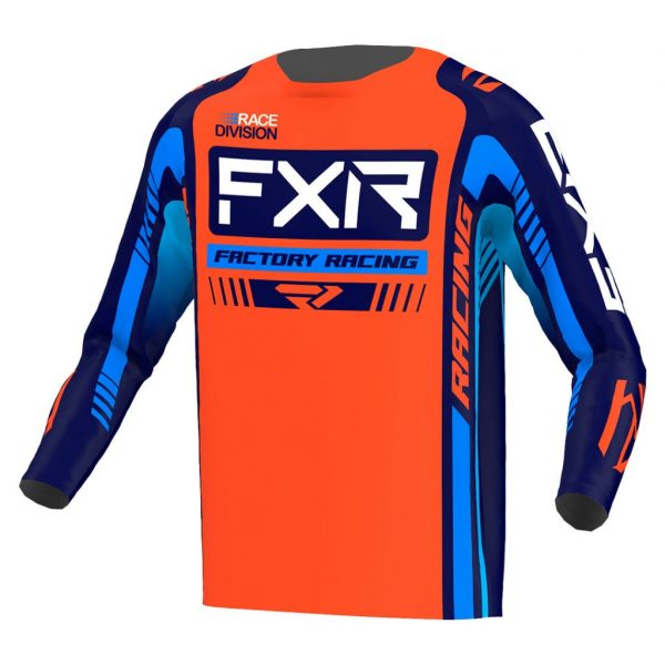 CAMISA MX FXR RACING CLUTCH PRO MX ORANGE / NAVY BLACK OPS