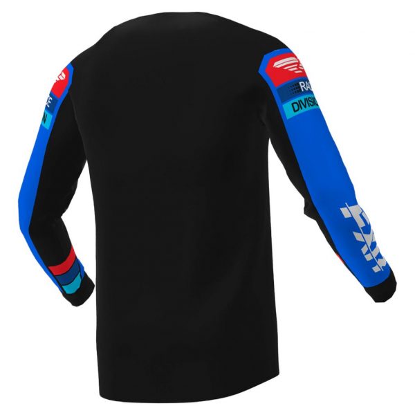 CAMISA MX FXR RACING CLUTCH MX BLACK / BLUE / RED