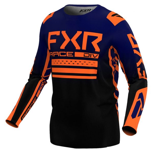 CAMISA MX FXR RACING CONTENDER MX MIDNIGHT / ORANGE