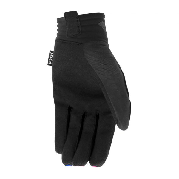 LUVA MX FXR RACING PRIME MX BLACK / BLUE / PINK