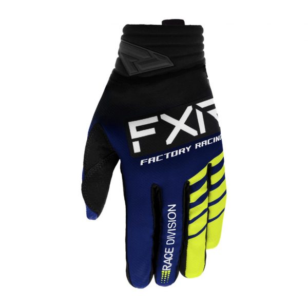 LUVA MX FXR RACING PRIME MX MIDNIGHT / HIVIS