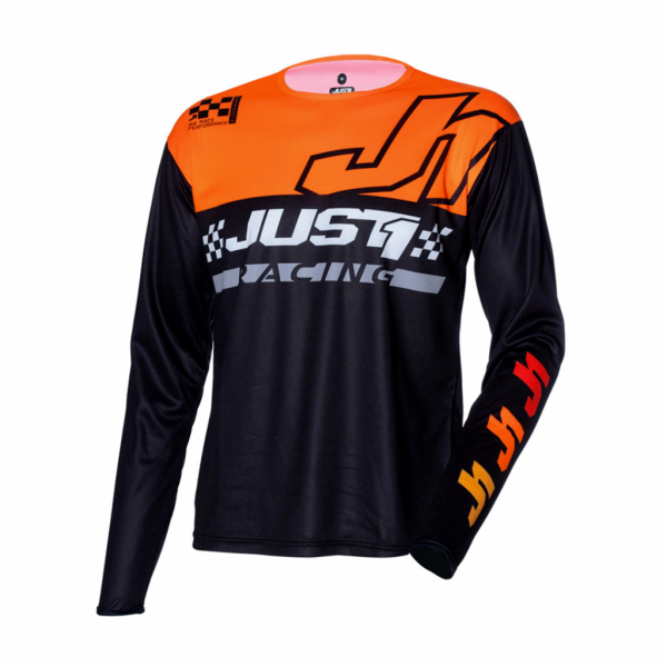 CAMISA MX JUST 1 - J-COMMAND - PRETO / LARANJA