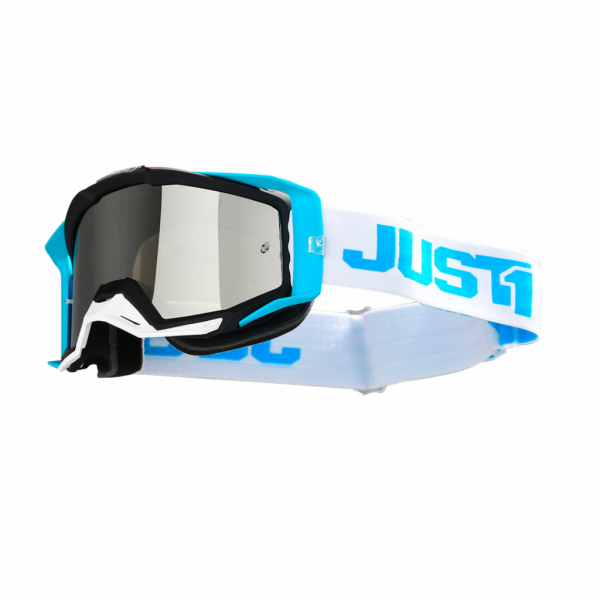 ÓCULOS JUST1 IRIS 2.0 TRACK BRANCO/AZUL