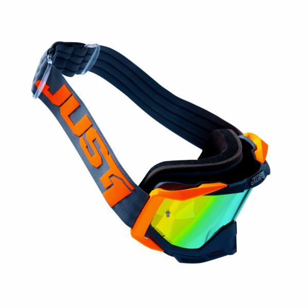 ÓCULOS JUST1 IRIS 2.0 LOGO LARANJA/CINZA